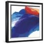 Bearded Iris in Focus-Nick Vivian-Framed Giclee Print