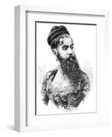 Bearded Lady, 19th Century-Science Photo Library-Framed Photographic Print