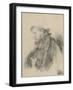 Bearded Man, Half Length, in Profile to the Left-Rembrandt van Rijn-Framed Giclee Print