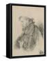 Bearded Man, Half Length, in Profile to the Left-Rembrandt van Rijn-Framed Stretched Canvas