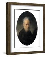 Bearded Old Man-Rembrandt van Rijn-Framed Giclee Print