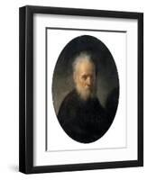 Bearded Old Man-Rembrandt van Rijn-Framed Giclee Print