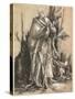 Bearded Saint with Walking Stick, C. 1516-Matthias Grünewald-Stretched Canvas