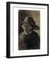 Beardless Fishman Wearing a Sou'wester-Vincent van Gogh-Framed Art Print