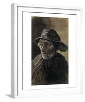 Beardless Fishman Wearing a Sou'wester-Vincent van Gogh-Framed Art Print