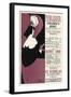 Beardsley Woman Reading-Aubrey Beardsley-Framed Art Print