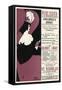 Beardsley Woman Reading-Aubrey Beardsley-Framed Stretched Canvas