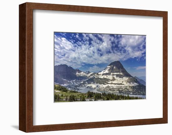 Bearhat Mountain and Hidden Lake in Glacier National Park, Montana, USA-Chuck Haney-Framed Photographic Print