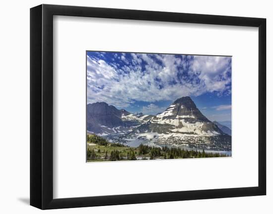 Bearhat Mountain and Hidden Lake in Glacier National Park, Montana, USA-Chuck Haney-Framed Photographic Print