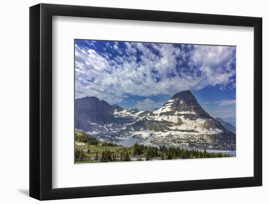 Bearhat Mountain and Hidden Lake in Glacier National Park, Montana, USA-Chuck Haney-Framed Photographic Print