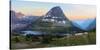 Bearhat Mountain behind Hidden Lake at sunset. Glacier National Park. Montana. Usa.-Tom Norring-Stretched Canvas