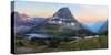 Bearhat Mountain behind Hidden Lake at sunset. Glacier National Park. Montana. Usa.-Tom Norring-Stretched Canvas