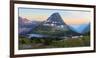 Bearhat Mountain behind Hidden Lake at sunset. Glacier National Park. Montana. Usa.-Tom Norring-Framed Photographic Print