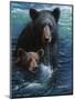 Bearly Swimming-Kevin Daniel-Mounted Art Print