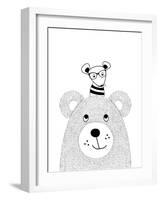 Bearmouse-Nanamia Design-Framed Art Print