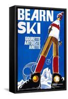 Bearn Ski-null-Framed Stretched Canvas