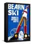 Bearn Ski-null-Framed Stretched Canvas