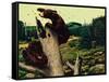 Bears and Honey-Stan Galli-Framed Stretched Canvas