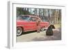 Bears Begging at Car-null-Framed Art Print