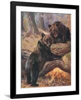 Bears, Cuthbert Swan-Cuthbert Swan-Framed Art Print