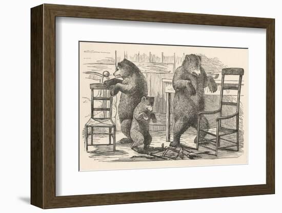 Bears Find the Chairs-null-Framed Photographic Print