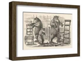 Bears Find the Chairs-null-Framed Photographic Print