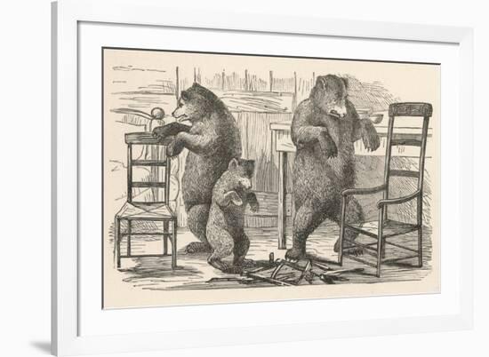 Bears Find the Chairs-null-Framed Photographic Print