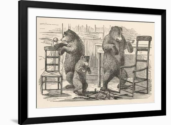 Bears Find the Chairs-null-Framed Photographic Print