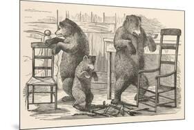Bears Find the Chairs-null-Mounted Photographic Print