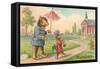 Bears Going to Church-null-Framed Stretched Canvas