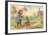 Bears Going to Church-null-Framed Art Print