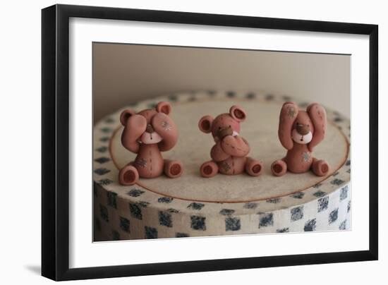 Bears Hear See Speak-null-Framed Photographic Print