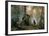 Bears in the Forest Morning-Ivan Ivanovitch Shishkin-Framed Art Print