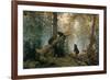 Bears in the Forest Morning-Ivan Ivanovitch Shishkin-Framed Art Print