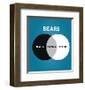 Bears Venn Diagram-Stephen Wildish-Framed Giclee Print