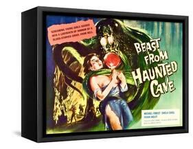 Beast From Haunted Cave, Sheila Carol, (Lobbycard), 1960-null-Framed Stretched Canvas