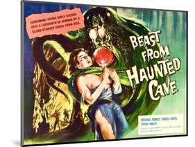 Beast From Haunted Cave, Sheila Carol, (Lobbycard), 1960-null-Mounted Art Print