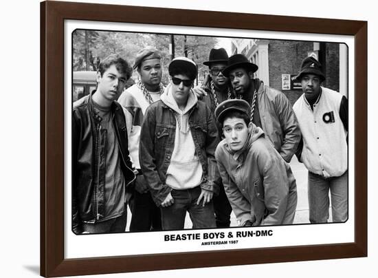 Beastie Boys & Run Dmc- Amsterdam 1987-null-Framed Poster