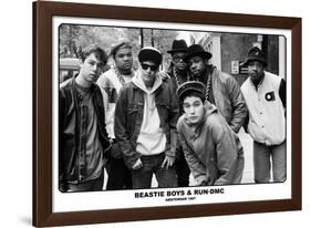 Beastie Boys & Run Dmc- Amsterdam 1987-null-Framed Poster