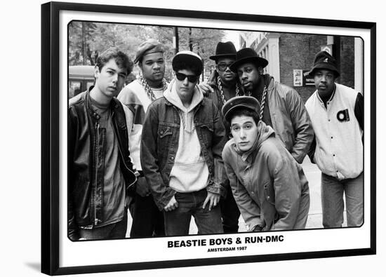 Beastie Boys & Run Dmc- Amsterdam 1987-null-Framed Poster