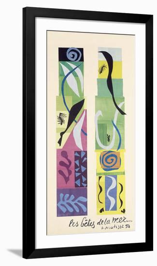 Beasts of the Sea-Henri Matisse-Framed Art Print