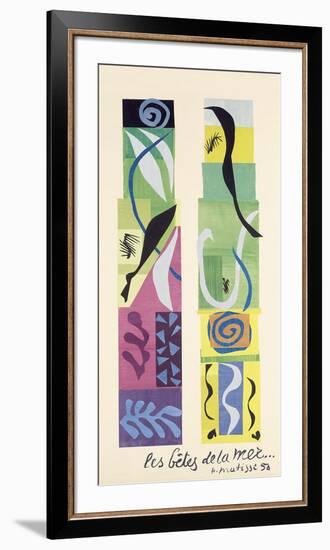 Beasts of the Sea-Henri Matisse-Framed Art Print