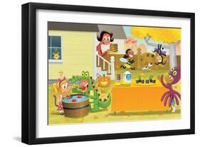 Beasty Feast - Turtle-Gary LaCoste-Framed Giclee Print