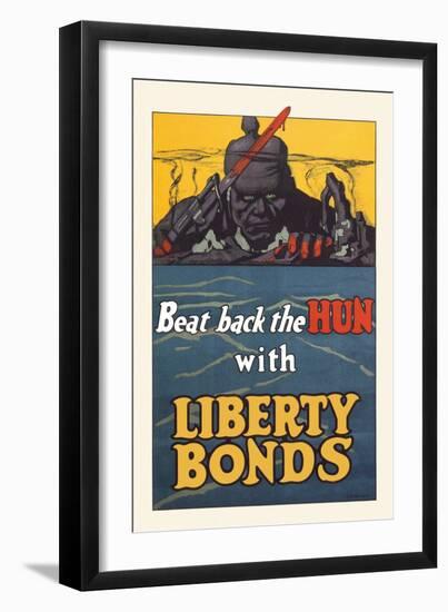 Beat Back the Hun with Liberty Bonds-null-Framed Art Print