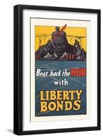 Beat Back the Hun with Liberty Bonds-null-Framed Art Print