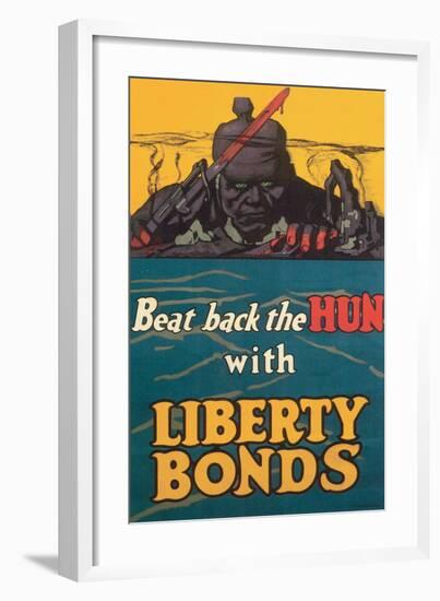 Beat Back The Hun-Fred Strothman-Framed Art Print