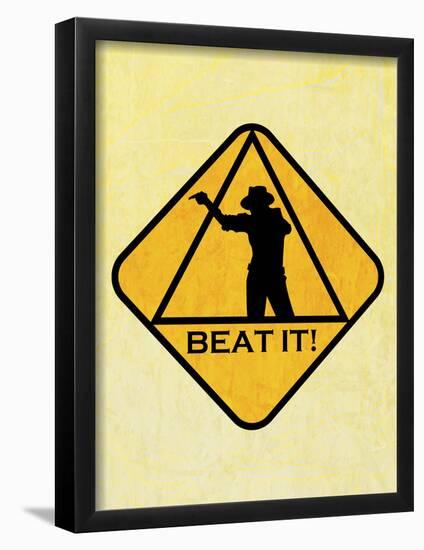 Beat it 2 Sign-null-Framed Poster