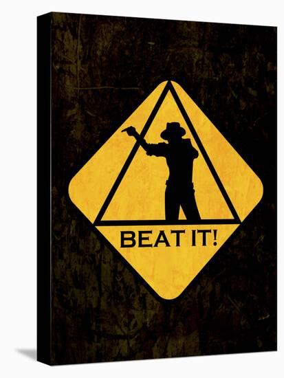 Beat it Sign-null-Stretched Canvas