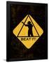 Beat it Sign-null-Framed Poster