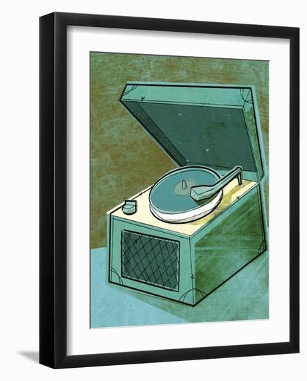 Beat Phono-John W Golden-Framed Giclee Print